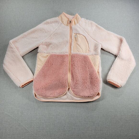 Sweaty Betty Womens Jacket 4 Tulle Pink Soft Touch Pennine Zip Through Fleece NW - Picture 1 of 16